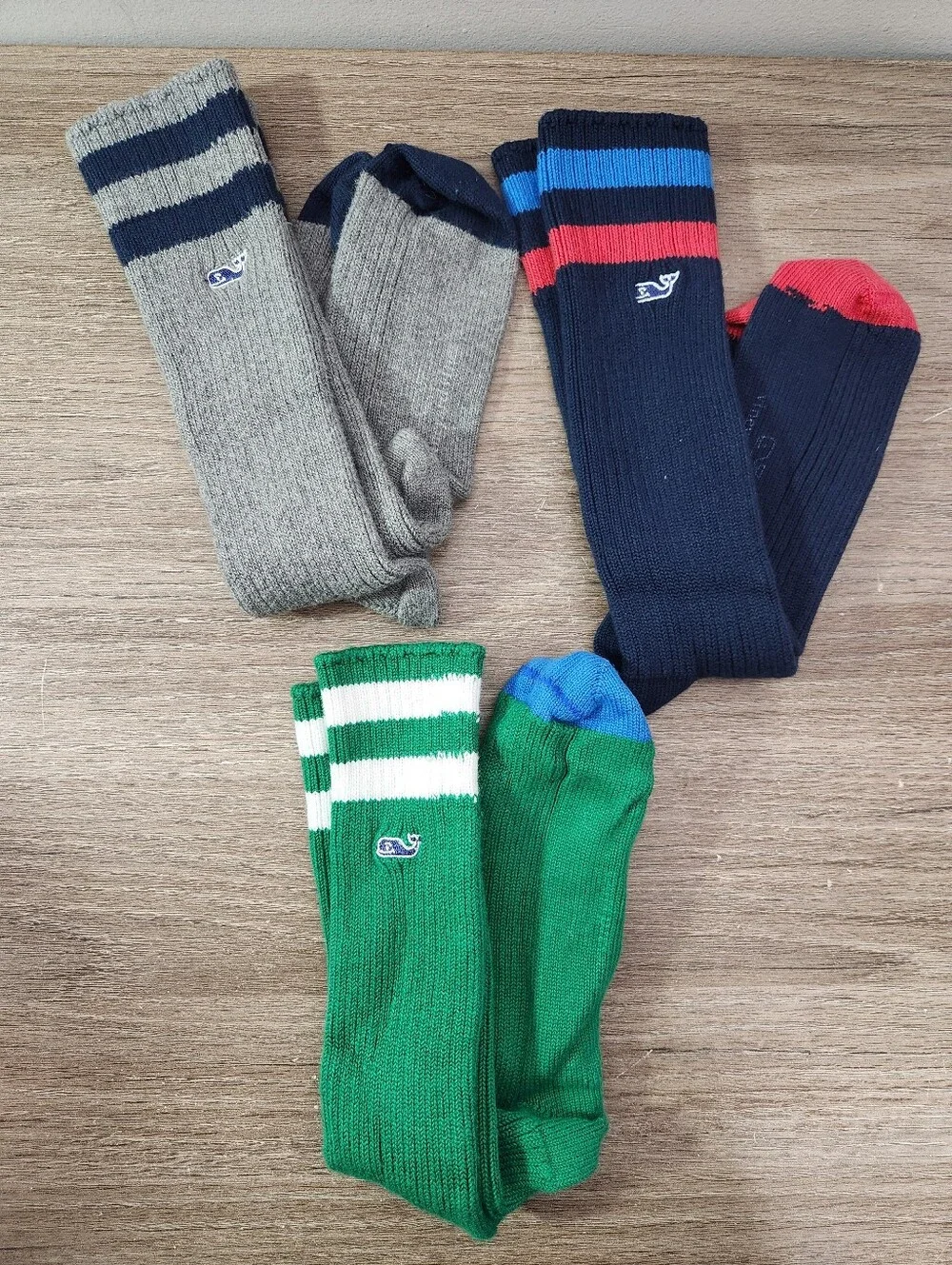 Vineyard Vines Multicolor Socks - Lot Of 3